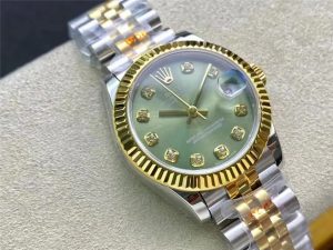 WF厂劳力士Rolex女表蚝式绿面间金日志型31mm腕表可以耀眼吗！插图1