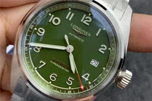 CF厂浪琴先行者系列绿盘复刻腕表做工质量评测插图5