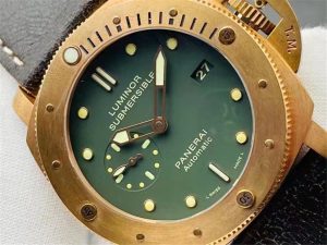 复刻vs与正品相比，工厂佩纳海青铜382手表如何？（vs比较专柜的细节，佩纳海382）插图3