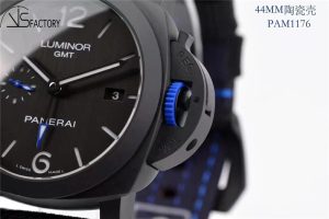 VS厂沛纳海PAM1176陶瓷材质（蓝色把头）GMT复刻手表的质量如何？插图3