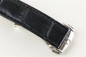 VS厂蝶飞“明亮之蓝”搭“鳄鱼皮”款8500机芯实拍评测插图5