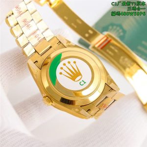 C1工厂劳力士DD黑冰糖星期日历型40mm配重版深度评测：细节之处见真章插图4