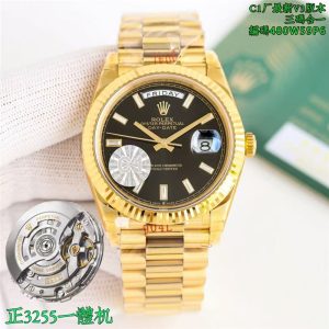 C1工厂劳力士DD黑冰糖星期日历型40mm配重版深度评测：细节之处见真章插图2