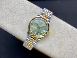 WF厂劳力士Rolex女表蚝式绿面间金日志型31mm腕表可以耀眼吗！插图2