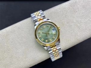 WF厂劳力士Rolex女表蚝式绿面间金日志型31mm腕表可以耀眼吗！插图3