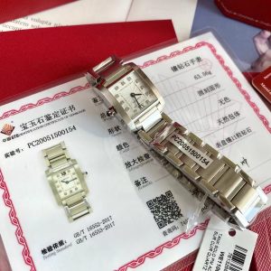 卡地亚坦克25mm*20mm表经真钻复刻表插图2