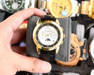 2022(广州特产腕表）百达翡丽搭配进口9100动能多功能7针机芯怎么样插图
