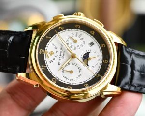 2022(广州特产腕表）百达翡丽搭配进口9100动能多功能7针机芯怎么样插图1