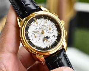 2022(广州特产腕表）百达翡丽搭配进口9100动能多功能7针机芯怎么样插图2