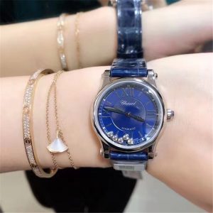 NR厂最强副本萧邦CHOPARD快乐钻系列深海蓝上手效果如何插图2