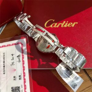 卡地亚冰蓝面33机械-瑞士原装Eta2671机芯-表壳镶嵌50颗VS1.5天然真钻这个配置你会入手吗插图5