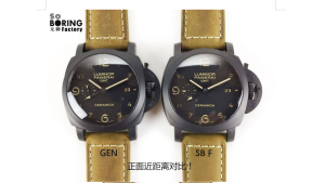 SBF无聊的VS厂沛纳海441再次升级力度（复刻版无聊SBF沛纳海441机芯动能窗口真实可动）插图1