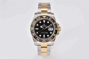 Clean厂复刻的劳力士116713间金黑面GMT双时区腕表与专柜对比细节如何！插图3