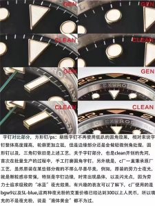 2022CLEAN厂最新复刻的劳力士格林尼治GMT间金黑面腕表做工细节媲美专柜品质插图2