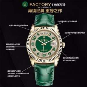 TR厂复刻的劳力士绿珐琅满天星女腕表七夕送礼不二选择！插图