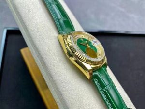 TR厂复刻的劳力士绿珐琅满天星女腕表七夕送礼不二选择！插图7