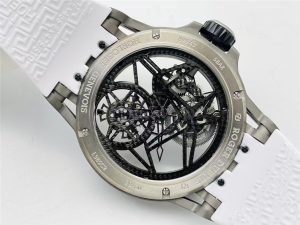 BBR厂2022年复刻的罗杰杜比0577碳纤维型的手动机械全镂空腕表如何插图6