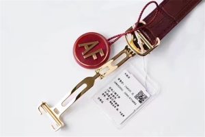 af厂金色壳套棕色表带卡地亚蓝气球42mm男士复刻腕表做工解说插图7