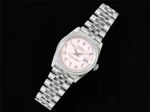 DIW-factory七夕巨献女士劳力士粉色盘面复刻腕表细节展示插图2