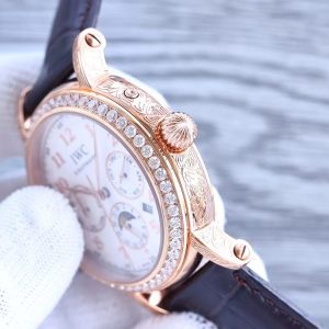 IWC万国葡萄牙多功能高级纯手工雕花复刻腕表介绍插图4