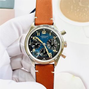 浪琴Avigation Big Eye计时码表L2.816.193.2复刻表参数介绍插图1