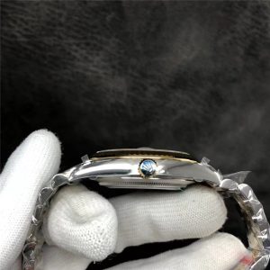 VS复刻的劳力士日志型41mm系列间金白盘腕表评测插图4
