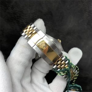 VS复刻的劳力士日志型41mm系列间金白盘腕表评测插图6