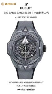 BBF全新突破的灰色陶瓷问世,HUBLOT宇舶表BIGBANGUnico大爆炸系列彩色陶瓷腕表