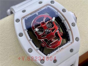 YS理查德米勒RM52-01白陶瓷限量版真陀飞轮，重新诠释了RICHARDMILLE骷髅头的精髓插图2