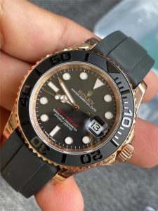 VS厂劳力士40玫瑰金游艇11655-Oysterflexbracelet手表搭载3135机芯和m12655-002手表搭载3235机芯评测插图1