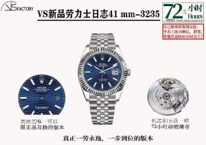 VS厂41mm劳力士日志系列DJ格子纹2023新品复刻腕表介绍（VS工厂日志型蓝格子表盘和绿格子纹表盘怎么样）插图