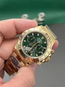 C厂/Clean厂劳力士迪通拿m116508-0013绿金迪复刻表质量细节评测!