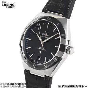 VS欧米茄41星座陶圈黑盘款复刻表能过专柜吗？肯定是不可以的插图2
