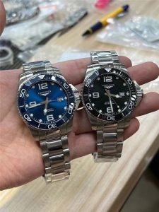 LG厂浪琴复刻表43mm蓝色康卡斯大三针款复刻腕表是否存在一眼假？插图1