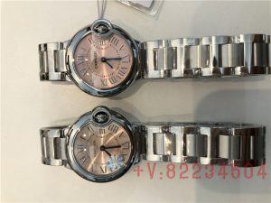 AF厂和V6厂复刻表卡地亚28mm小号蓝汽球W6920038女士腕表对比评测！（AF厂和V6厂28mm粉面蓝气球谁更对版）插图2