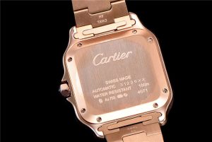 A8工厂新品卡地亚复制表玫瑰金款SANTOSCARTIER系列怎么样！插图7