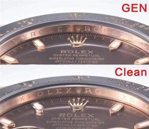 Clean厂C厂劳力士迪通拿复刻表116515玫瑰金咖啡面真假对比评测插图6