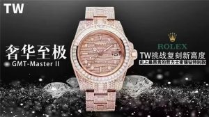 《TW工厂劳力士满天星复刻腕表劳力士格林尼治型II的密镶钻特别款——ROLEX116769TBR-74779B评测》插图