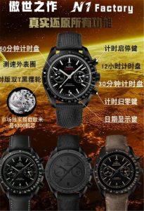 N1厂复刻欧米茄超霸月之暗面9300机芯全功能介绍插图
