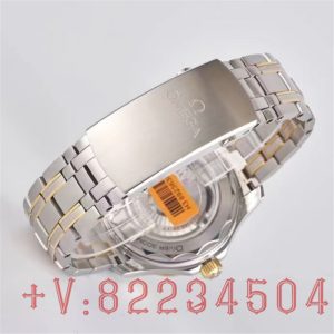 VS厂欧米茄间金黑面海马300米细节做工评测！插图5