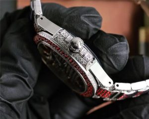 GR工厂经典时计百达翡丽7118女士鹦鹉螺满钻限量款复刻腕表的评测插图5