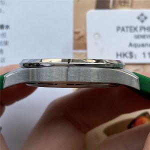 百达翡丽AQUANAUT – 5067A 系列绿面表盘复刻女表推荐评测插图6