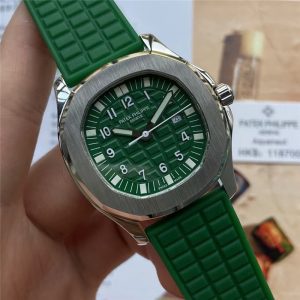百达翡丽AQUANAUT – 5067A 系列绿面表盘复刻女表推荐评测插图2