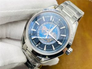 VS厂欧米茄冰蓝面世界时海马150米复刻腕表：细节与还原度的深度剖析插图3