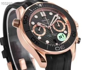 深度评测：N1厂欧米茄OT1全新海马300米44mm计时复刻腕表（玫瑰金色）插图7