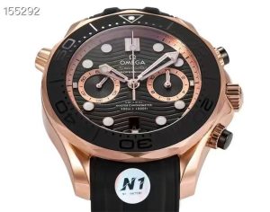 深度评测：N1厂欧米茄OT1全新海马300米44mm计时复刻腕表（玫瑰金色）插图3